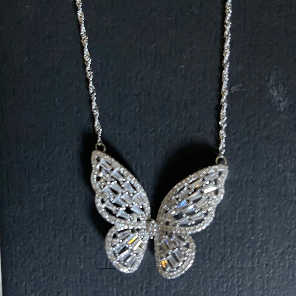 Sterling silver butterfly necklace. Brand new, never worn!